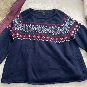 Ellos navy winter sweater size 18/20
